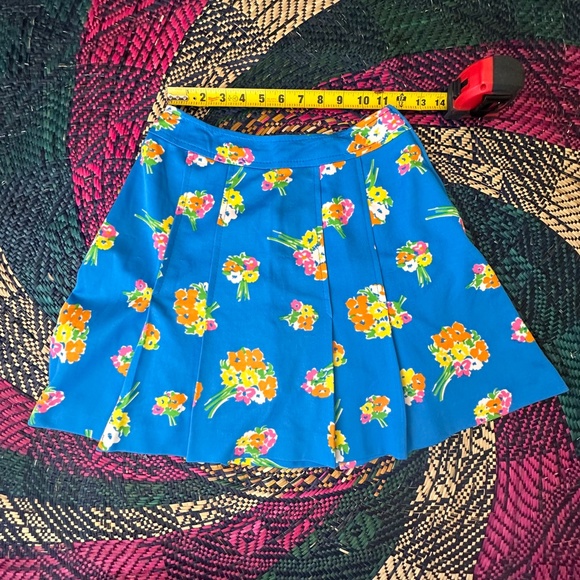 Vintage Floral Pleated Skirt Size 36 - Picture 3 of 5